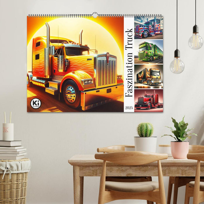 Faszination Truck: KI-Designs von Lack und Leistung (CALVENDO Wandkalender 2025)