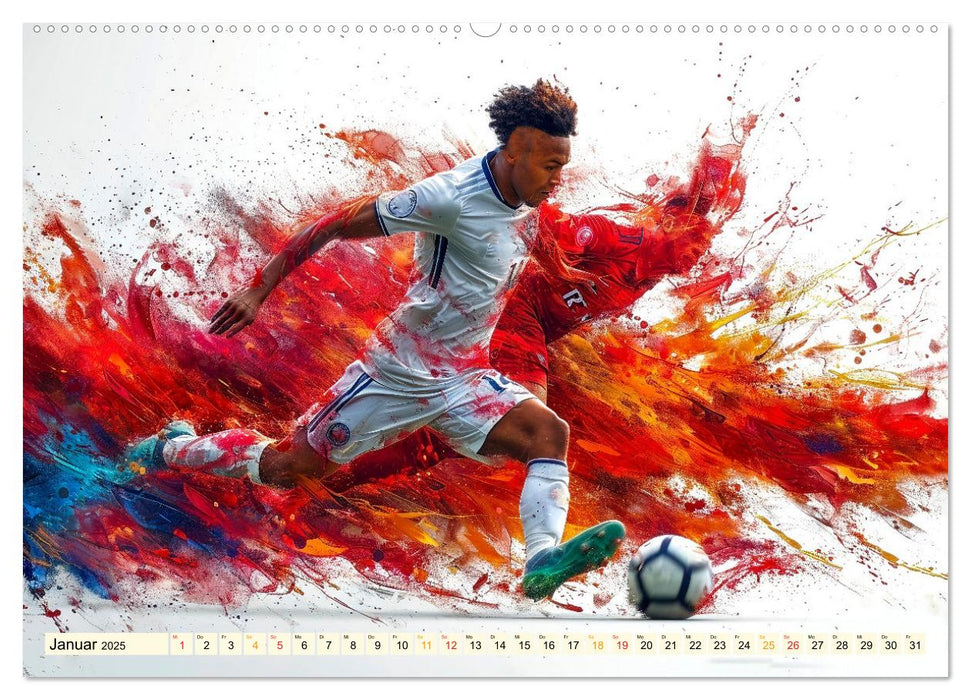 Fußball - alles geben (CALVENDO Premium Wandkalender 2025)