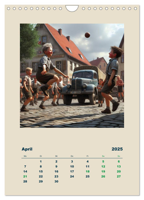 Le bon vieux temps des années 60 (calendrier mural CALVENDO 2025) 