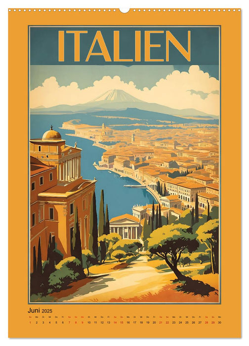 World Travel Poster - nostalgische Reise um die Welt (CALVENDO Wandkalender 2025)