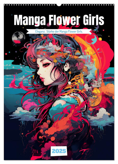 Manga Flower Girls (CALVENDO Wandkalender 2025)