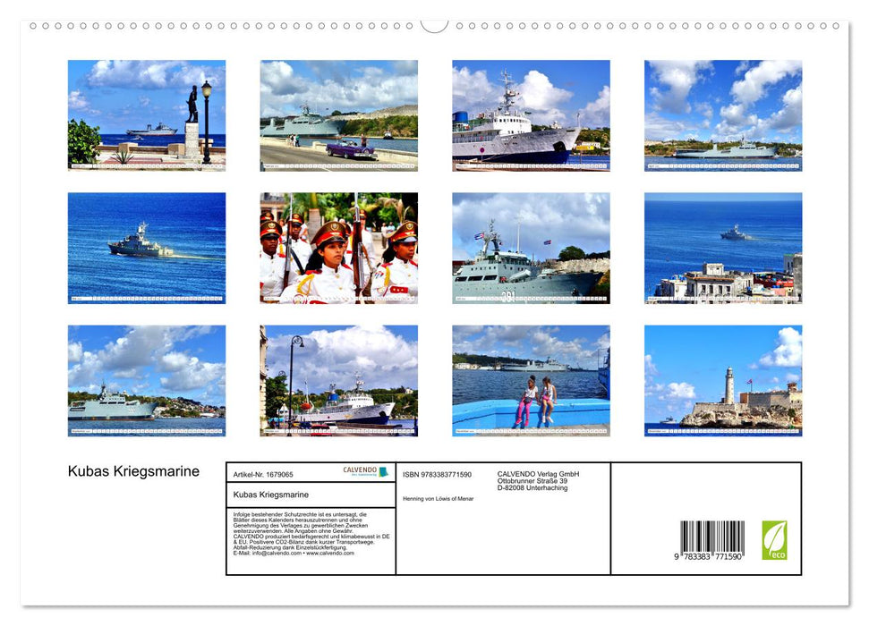 Kubas Kriegsmarine (CALVENDO Premium Wandkalender 2025)