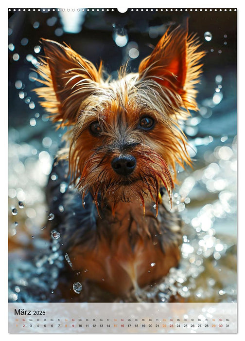 Yorkshire Terrier - ein Hund mit starkem Charakter (CALVENDO Premium Wandkalender 2025)