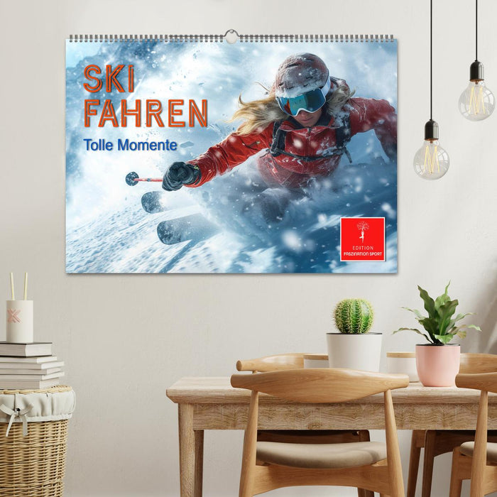 Skifahren - tolle Momente (CALVENDO Wandkalender 2025)