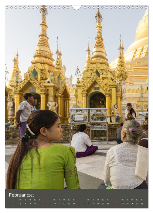 Reise durch Myanmar (CALVENDO Wandkalender 2025)
