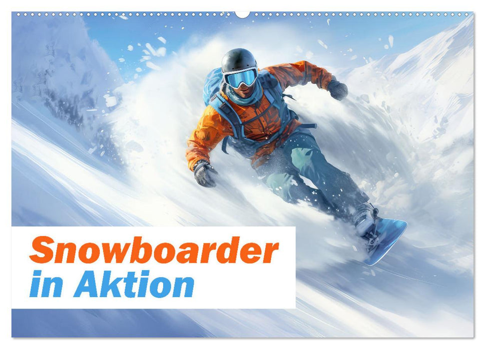 Snowboarder in Aktion (CALVENDO Wandkalender 2025)