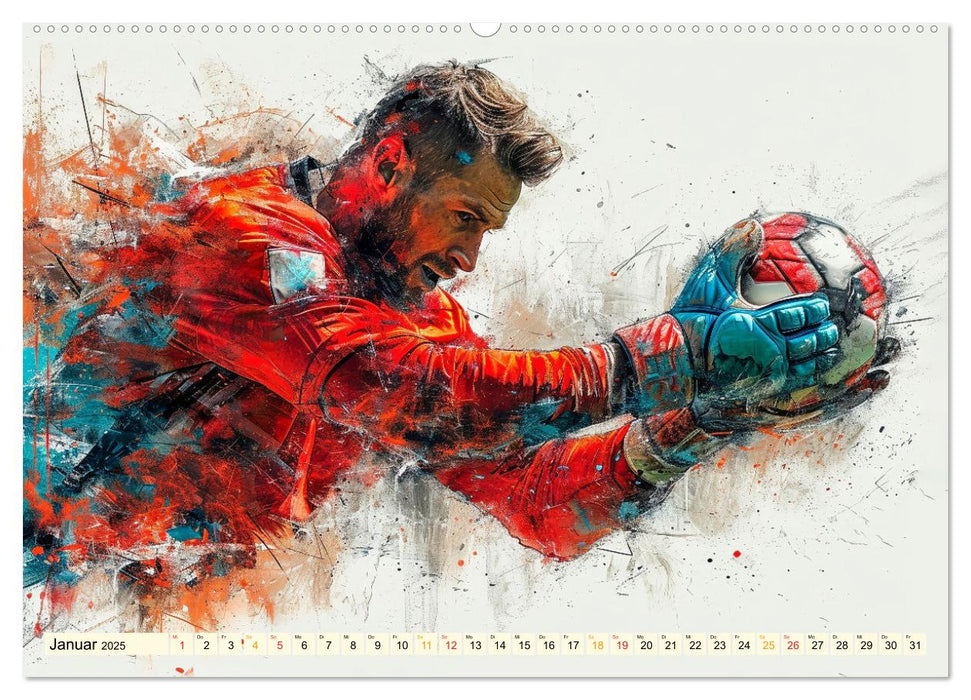 Fußball Torwart (CALVENDO Premium Wandkalender 2025)