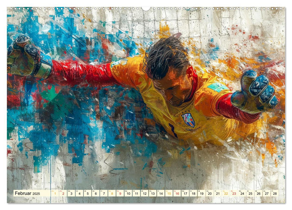 Fußball Torwart (CALVENDO Premium Wandkalender 2025)