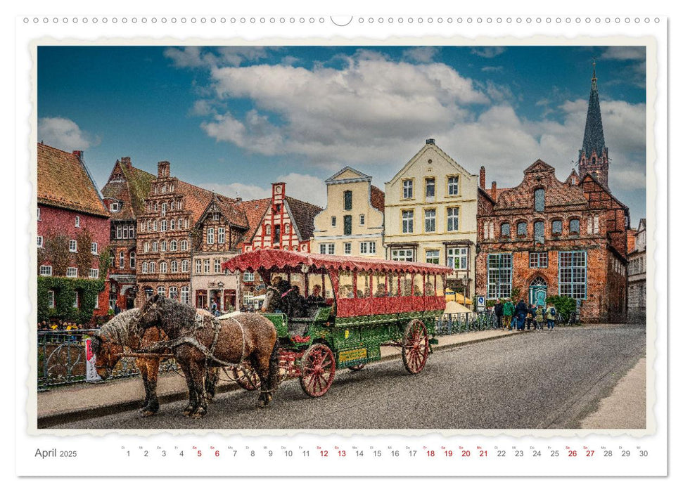 Malerisches Lüneburg (CALVENDO Wandkalender 2025)