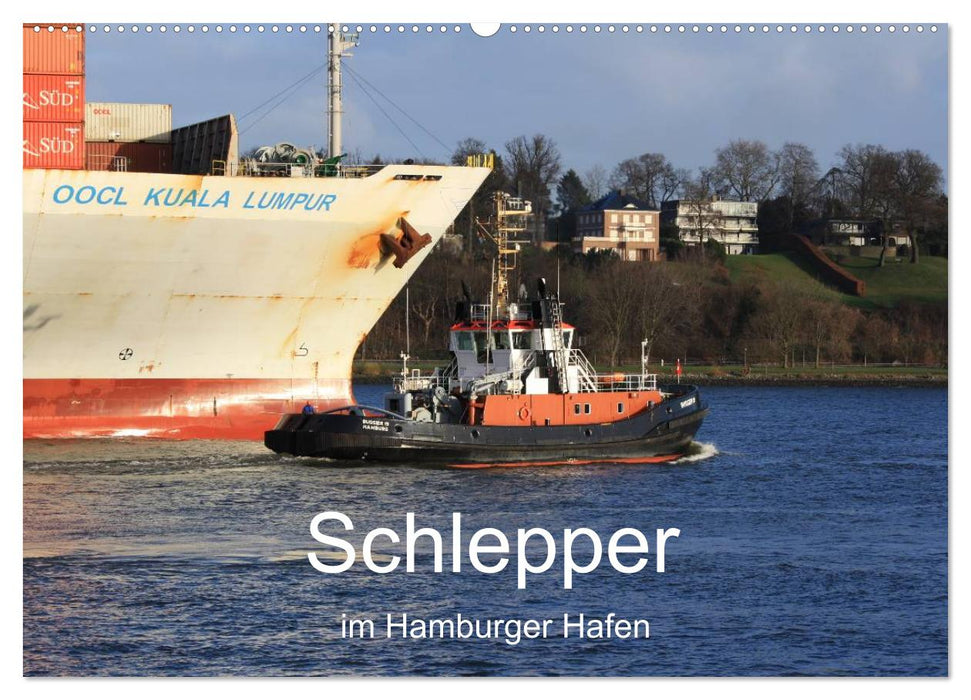 Schlepper im Hamburger Hafen (CALVENDO Wandkalender 2025)