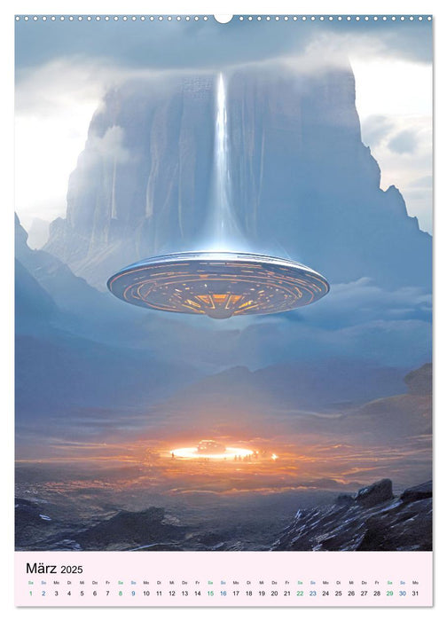 Sci-fi Welten - Fantasiebilder (CALVENDO Wandkalender 2025)