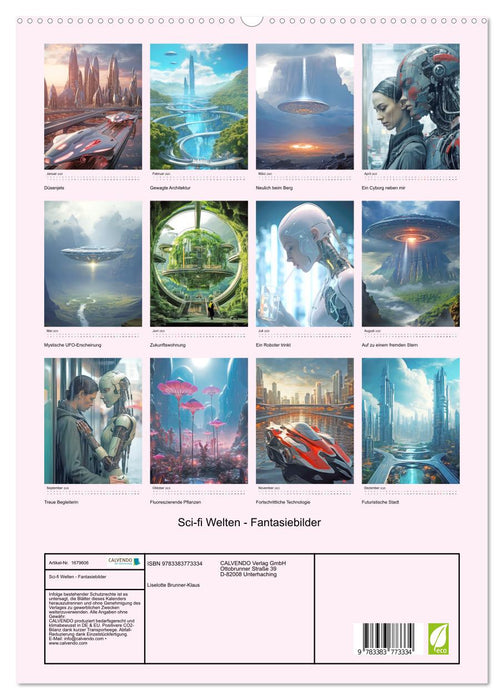 Sci-fi Welten - Fantasiebilder (CALVENDO Premium Wandkalender 2025)