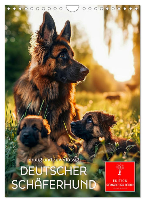 Deutscher Schäferhund - mutig und zuverlässig (CALVENDO Wandkalender 2025)
