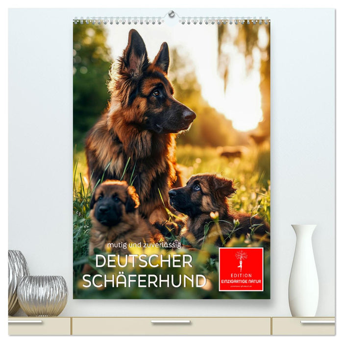 Deutscher Schäferhund - mutig und zuverlässig (CALVENDO Premium Wandkalender 2025)