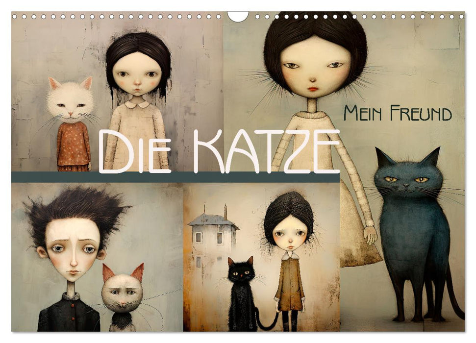 Die Katze - mein Freund (CALVENDO Wandkalender 2025)