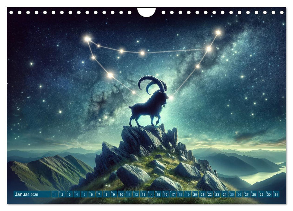 Kosmische Sinfonie: Der Tanz der Sternzeichen (CALVENDO Wandkalender 2025)