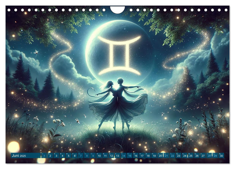 Kosmische Sinfonie: Der Tanz der Sternzeichen (CALVENDO Wandkalender 2025)