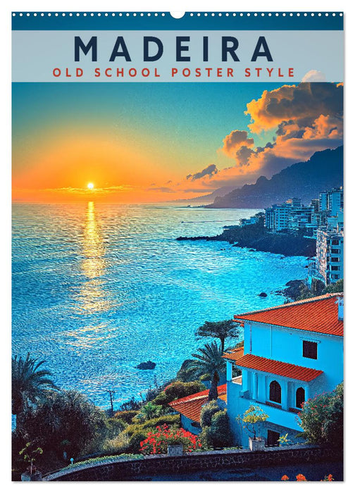 Madeira - Old School Poster Style (CALVENDO Wandkalender 2025)