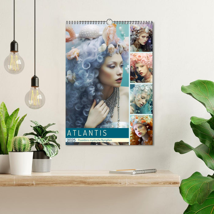 Atlantis. Poseidons mystische Nymphen (CALVENDO Wandkalender 2025)