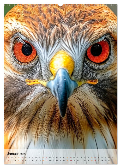 Vögel Porträts (CALVENDO Wandkalender 2025)