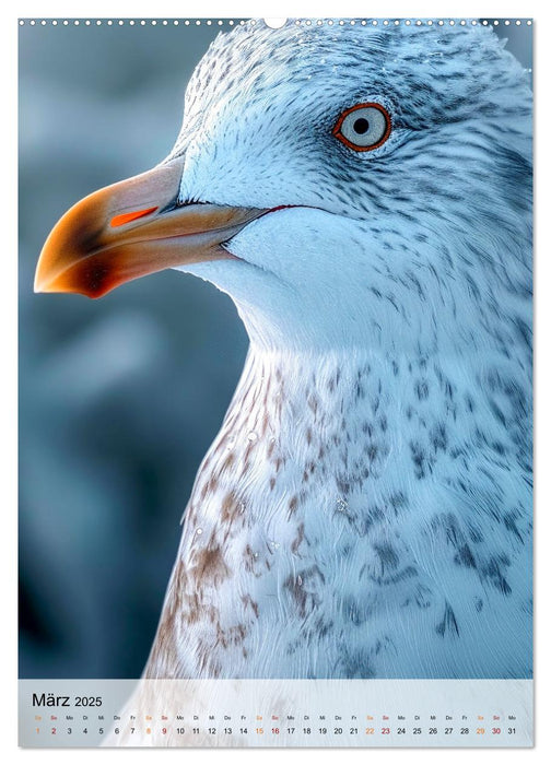 Vögel Porträts (CALVENDO Premium Wandkalender 2025)