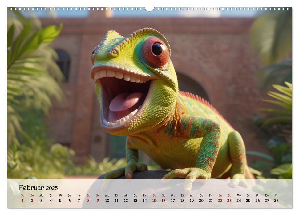 Lachende Tiere (CALVENDO Premium Wandkalender 2025)