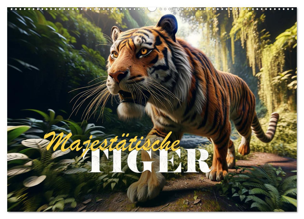 Majestätische Tiger (CALVENDO Wandkalender 2025)