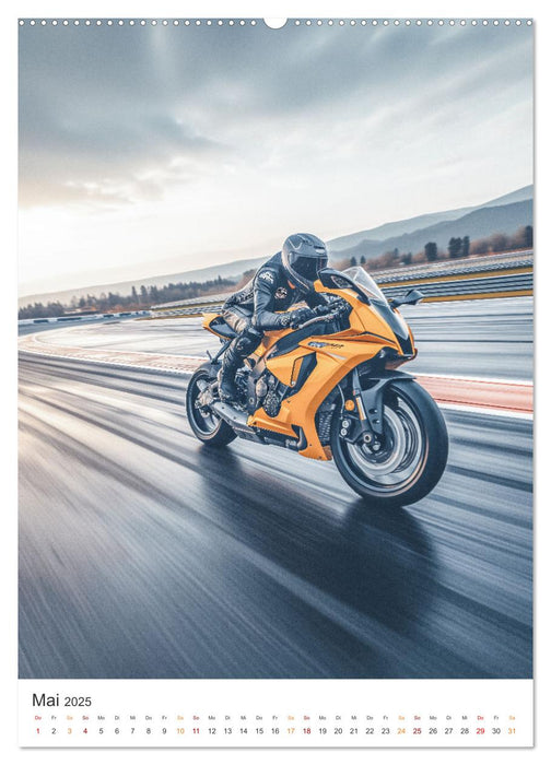 Motorradsport (CALVENDO Premium Wandkalender 2025)