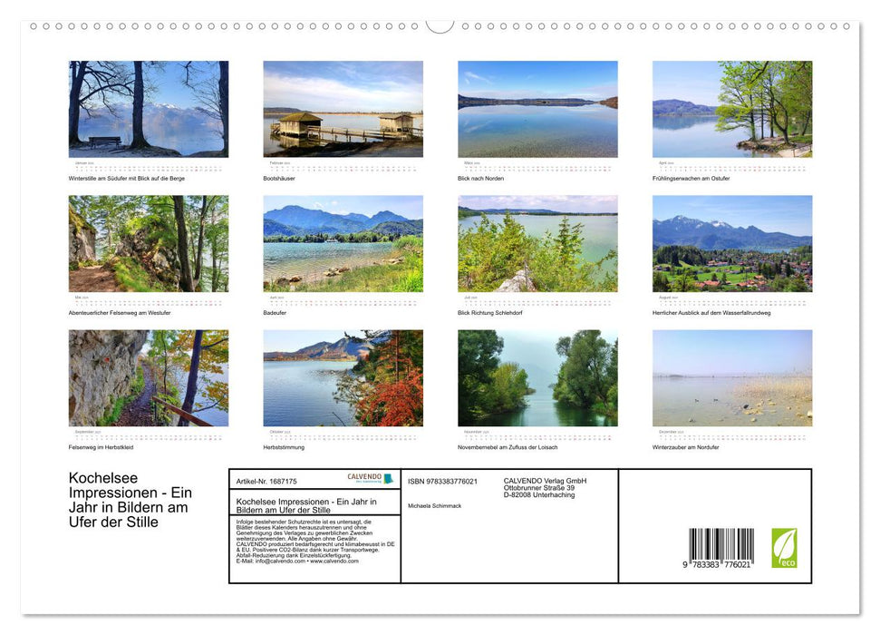 Kochelsee Impressionen - Ein Jahr in Bildern am Ufer der Stille (CALVENDO Premium Wandkalender 2025)