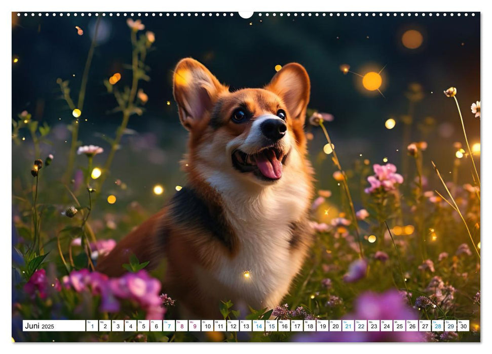 Happy Corgis (CALVENDO Premium Wandkalender 2025)