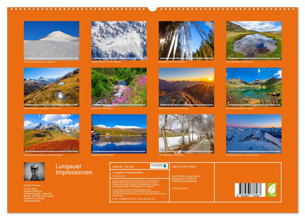 Lungauer Impressionen (CALVENDO Premium Wandkalender 2025)