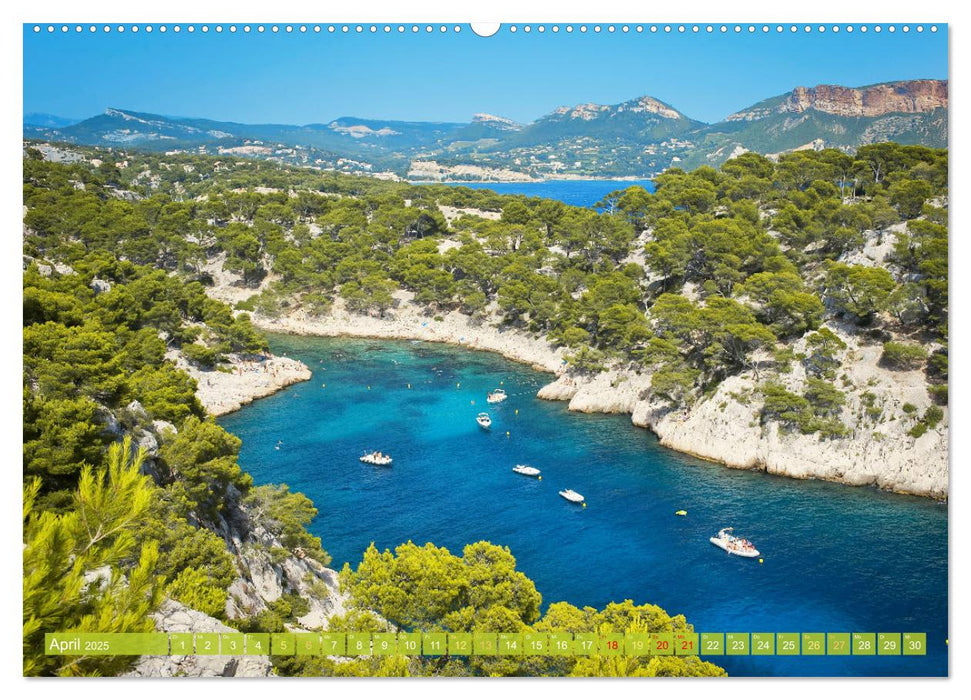 Lebendige Cote d'Azur: Die azurblaue Küste (CALVENDO Wandkalender 2025)