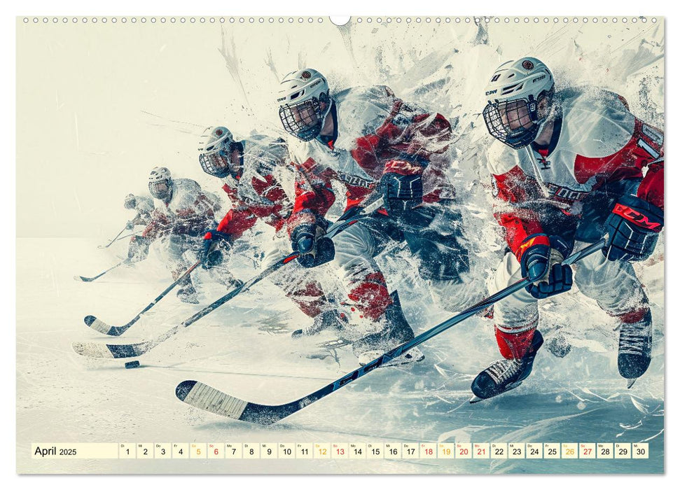 Eishockey - tolle Momente (CALVENDO Premium Wandkalender 2025)
