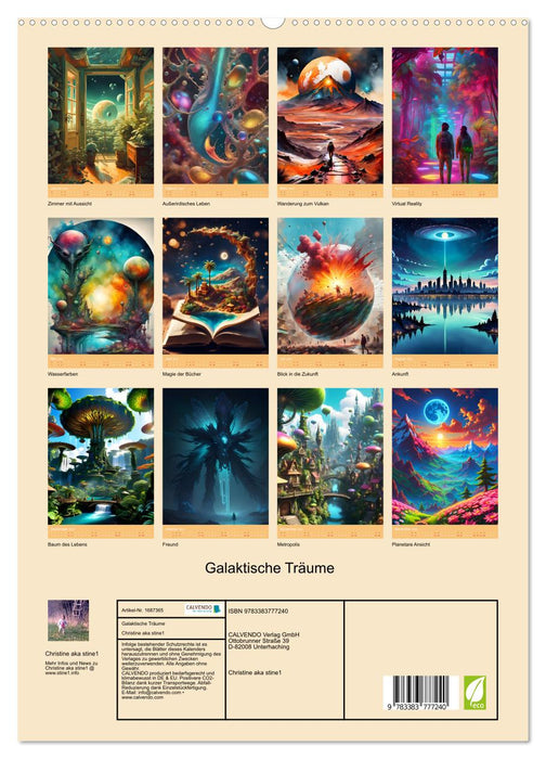 Galaktische Träume (CALVENDO Premium Wandkalender 2025)