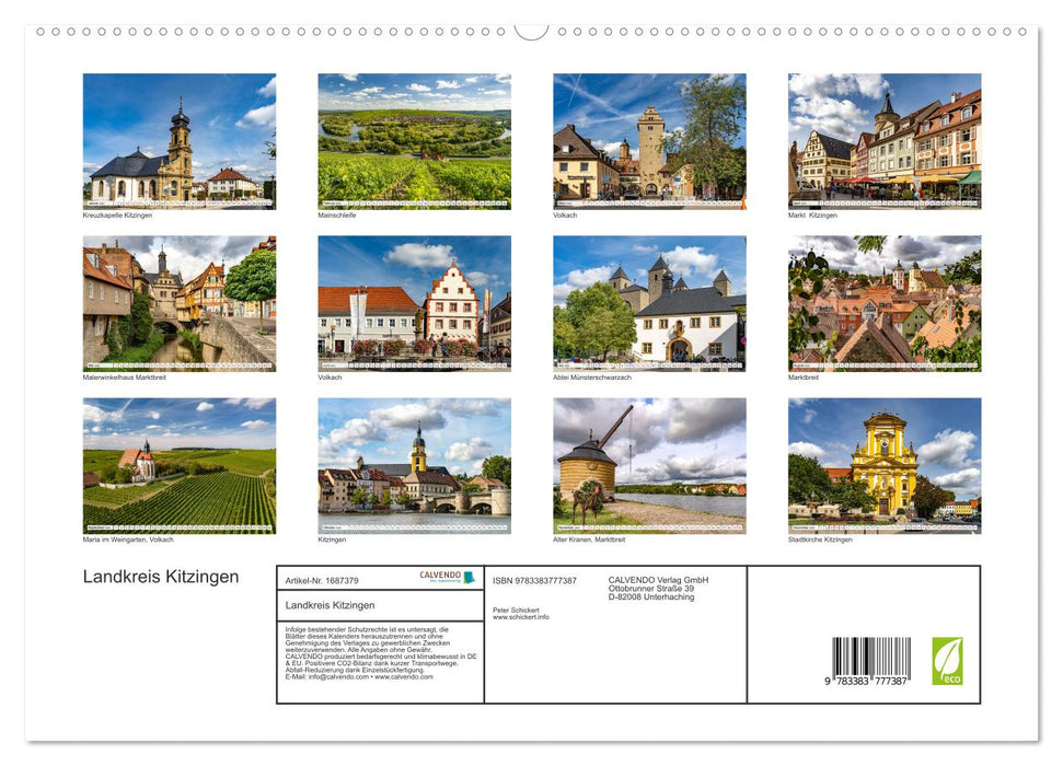 Landkreis Kitzingen (CALVENDO Premium Wandkalender 2025)