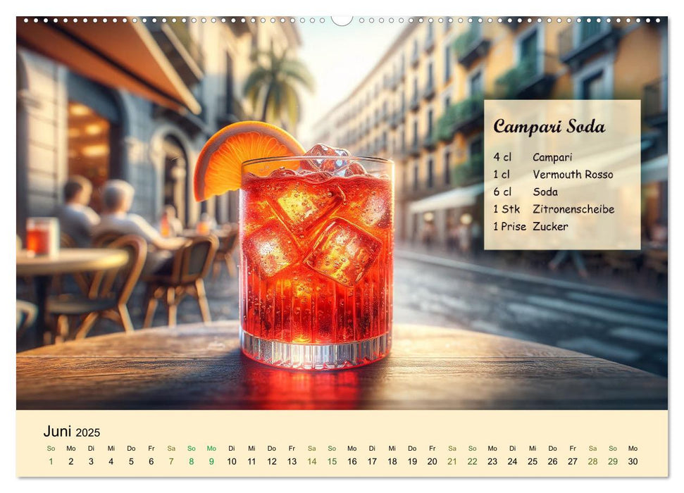 Classiques du cocktail (calendrier mural CALVENDO 2025) 