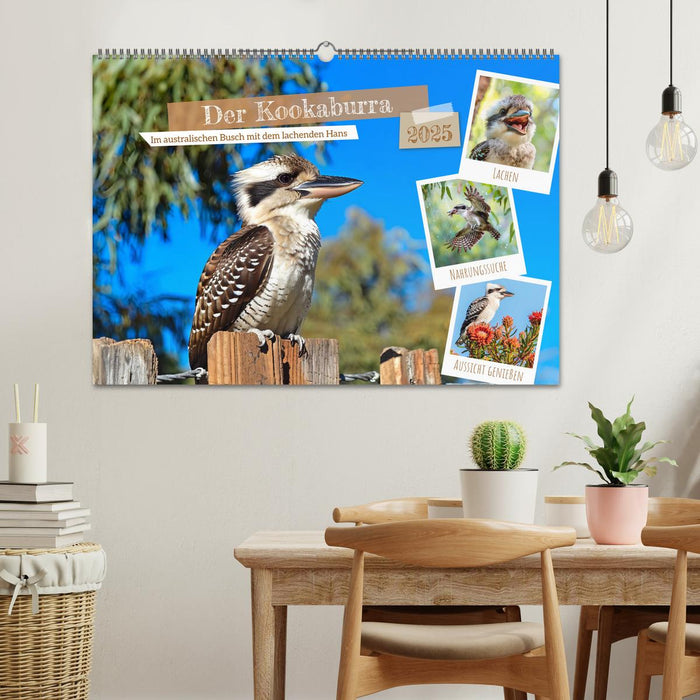 Der Kookaburra - Im australischen Busch mit dem lachenden Hans (CALVENDO Wandkalender 2025)