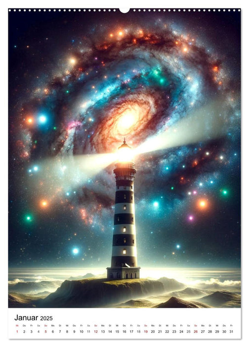 Astronomie Visionen - Ein von KI erschaffenes Panorama des Kosmos (CALVENDO Premium Wandkalender 2025)