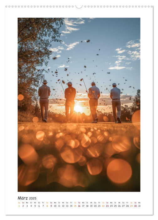 Schwungvolle Eleganz - Die Faszination des Golfsports (CALVENDO Wandkalender 2025)