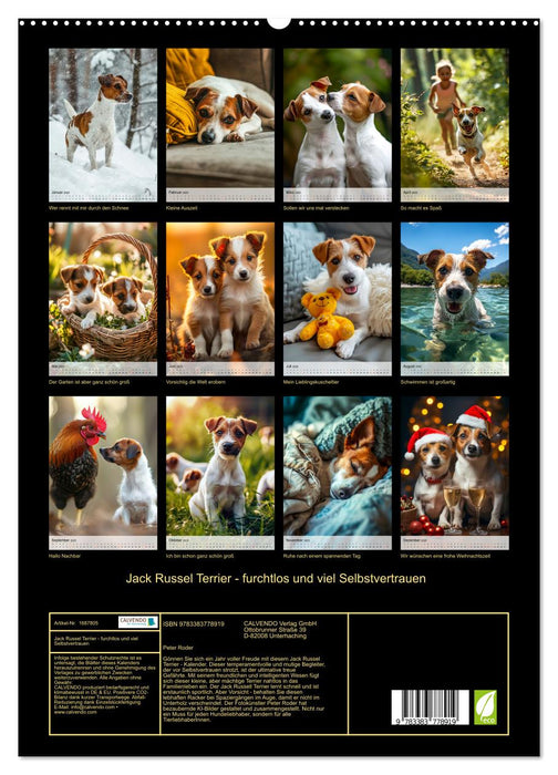 Jack Russel Terrier - furchtlos und viel Selbstvertrauen (CALVENDO Premium Wandkalender 2025)