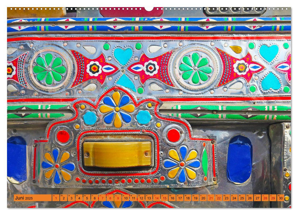 Pakistan farbenfrohe Busse (CALVENDO Wandkalender 2025)