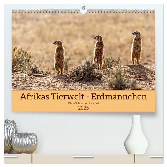 Afrikas Tierwelt - Erdmännchen (CALVENDO Premium Wandkalender 2025)