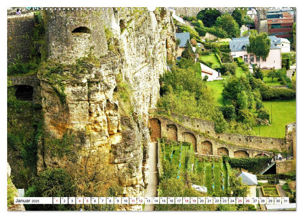 Luxembourg le long du chemin Venceslas (calendrier mural CALVENDO 2025) 