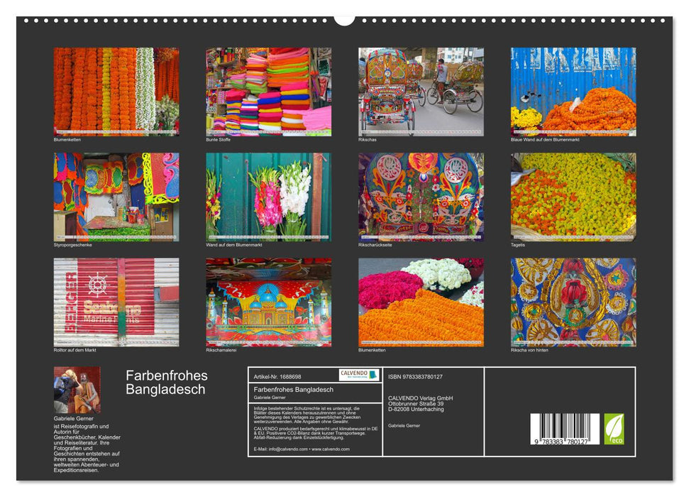 Farbenfrohes Bangladesch (CALVENDO Premium Wandkalender 2025)