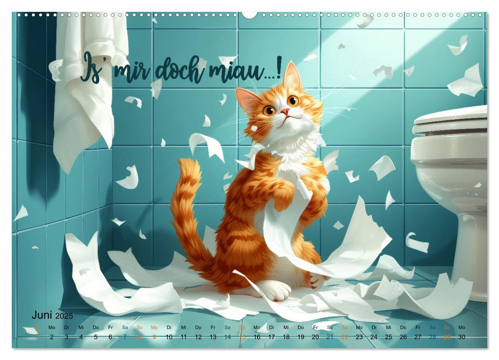 Énonciations de pattes de velours (calendrier mural CALVENDO 2025) 