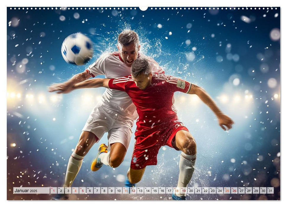 Fussball - Zweikampf (CALVENDO Wandkalender 2025)