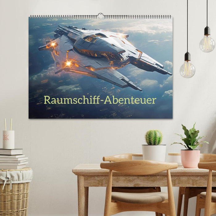 Raumschiff-Abenteuer (CALVENDO Wandkalender 2025)