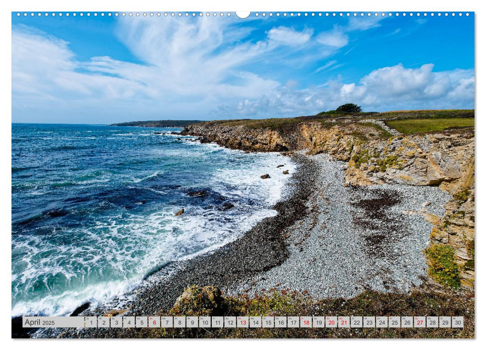 Cote Sauvage. Wilde Atlantikküste der Bretagne. (CALVENDO Wandkalender 2025)