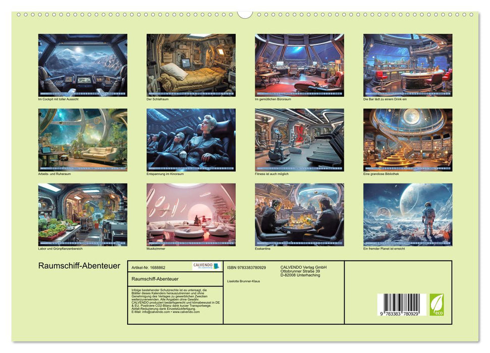 Raumschiff-Abenteuer (CALVENDO Premium Wandkalender 2025)