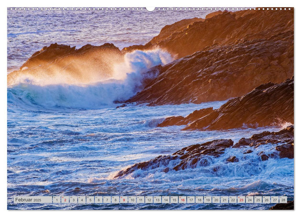 Cote Sauvage. Wilde Atlantikküste der Bretagne. (CALVENDO Premium Wandkalender 2025)